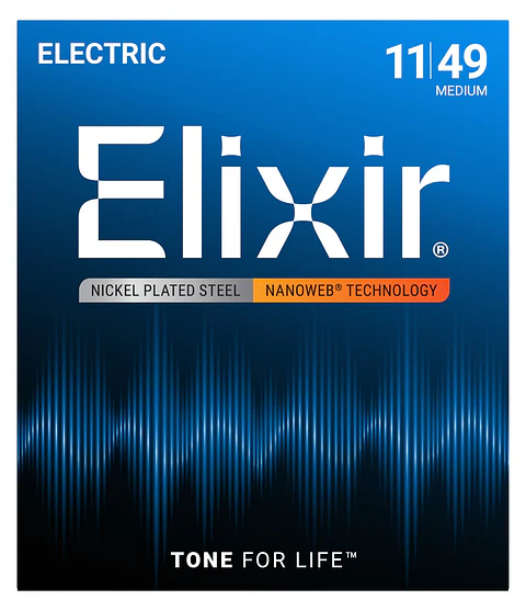 Set de Cuerdas Elixir Guitarra Eléctrica Super Medium 9-42