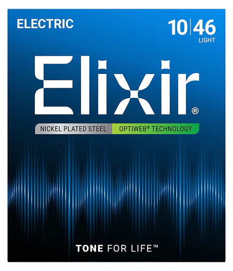 Cuerdas para Guitarra Eléctrica Elixir Optiweb Light 10-46