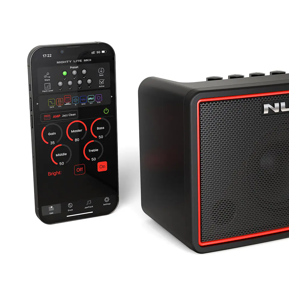 Amplificador Guitarra Pórtatil Nga-3Bt Mighty Lite Bt Mkii Nux 10