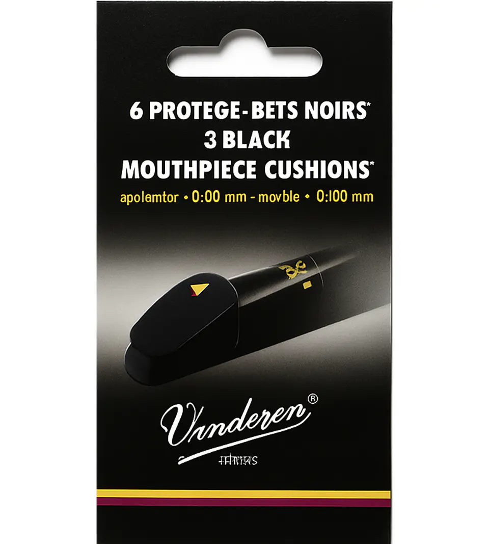 Set de parche negros 0,80mm (6 uds) VMCX6+ Vandoren 3