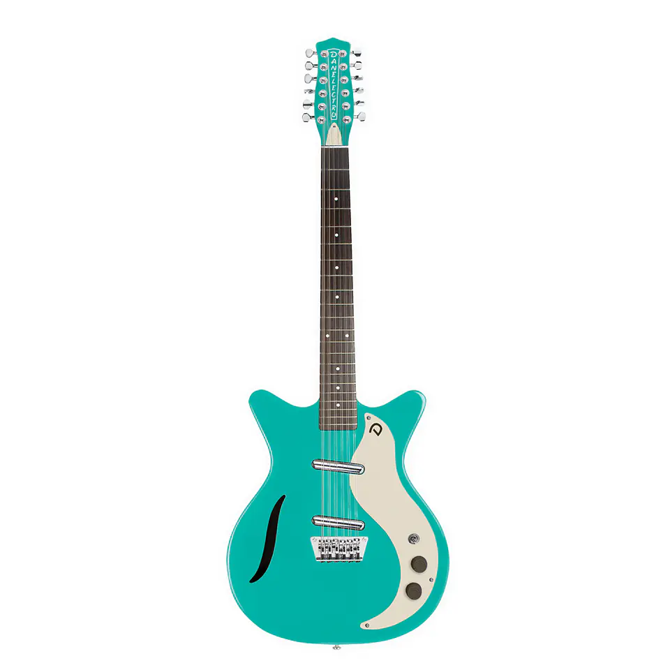 Guitarra Eléctrica Danelectro Vtg 12 Cuerdas - Dark Aqua 1