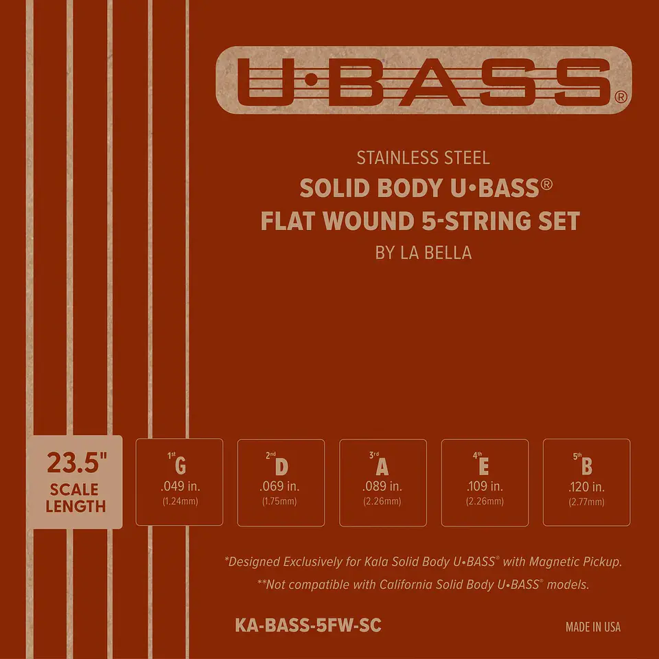 Set de Cuerda Ka-Bass-5Fw-Sc 5-String Set Flat Wound 1