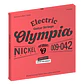 Set Cuerdas guitarra eléctrica 009-042 PF-E0942 Olympia - Miniatura 1