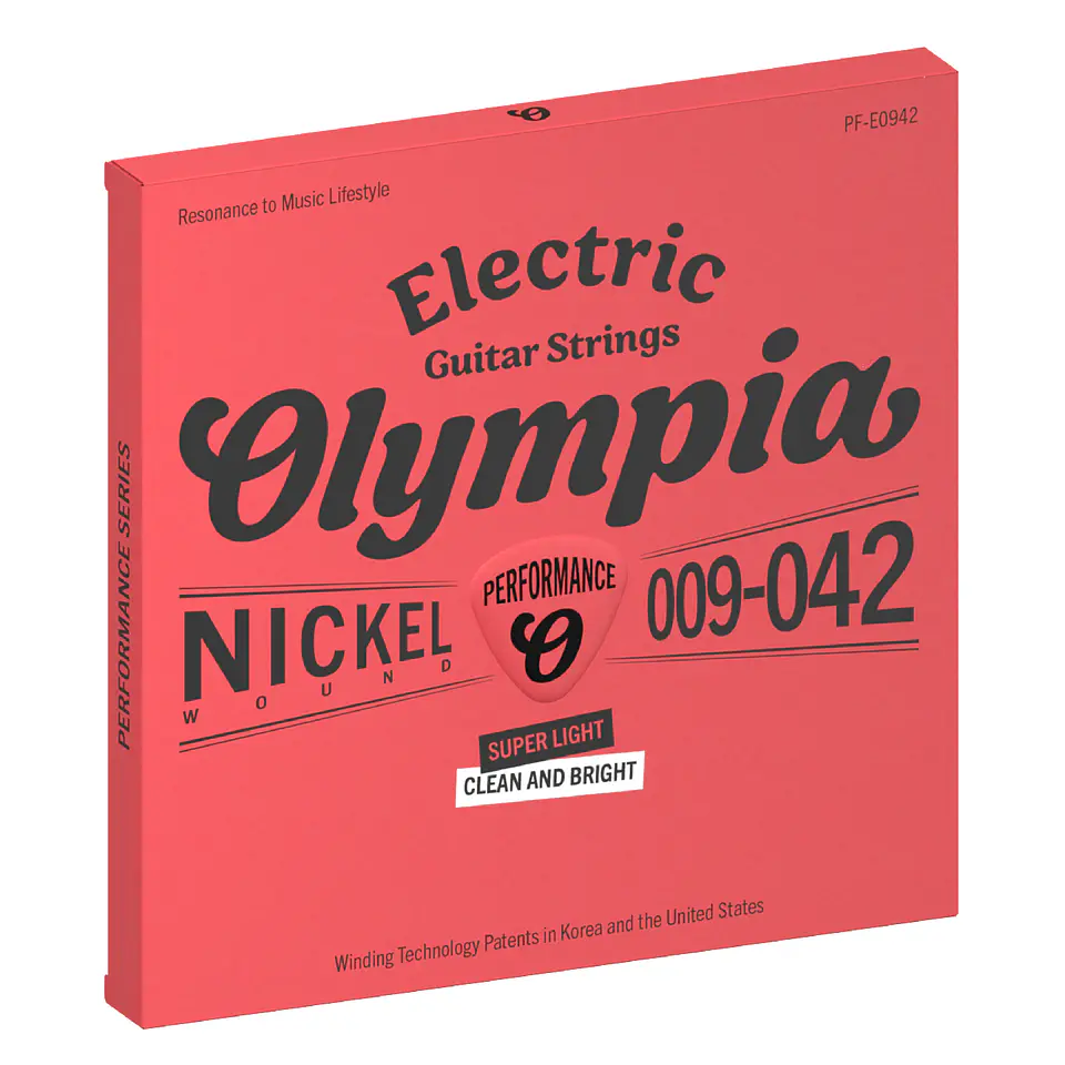 Set Cuerdas guitarra eléctrica 009-042 PF-E0942 Olympia 1