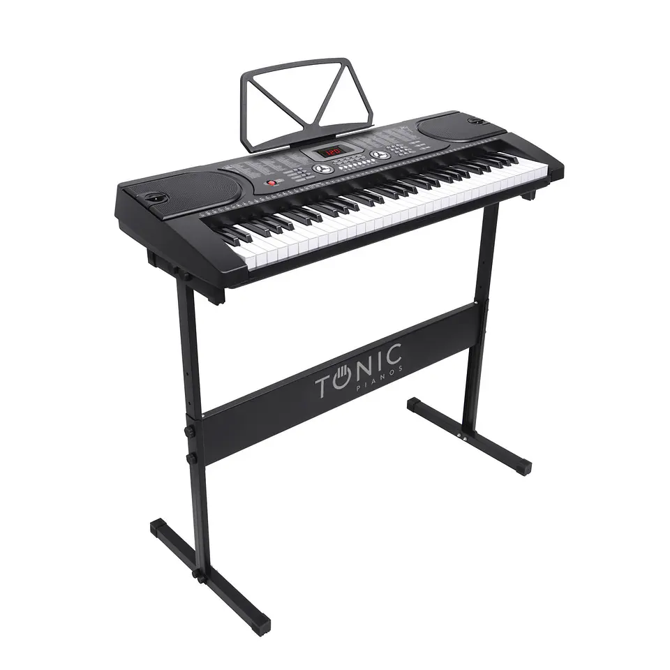 Teclado Musical Piano 61 Notas +Stand+Silla Ton-600 1