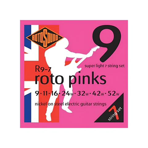 Set 7 Cuerdas Guitarra Eléctrica R9-7 Rotosound