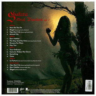 SHAKIRA - ORAL FIXATION VOL. 2 (2LP) (WHITE VINYL) / VINILO