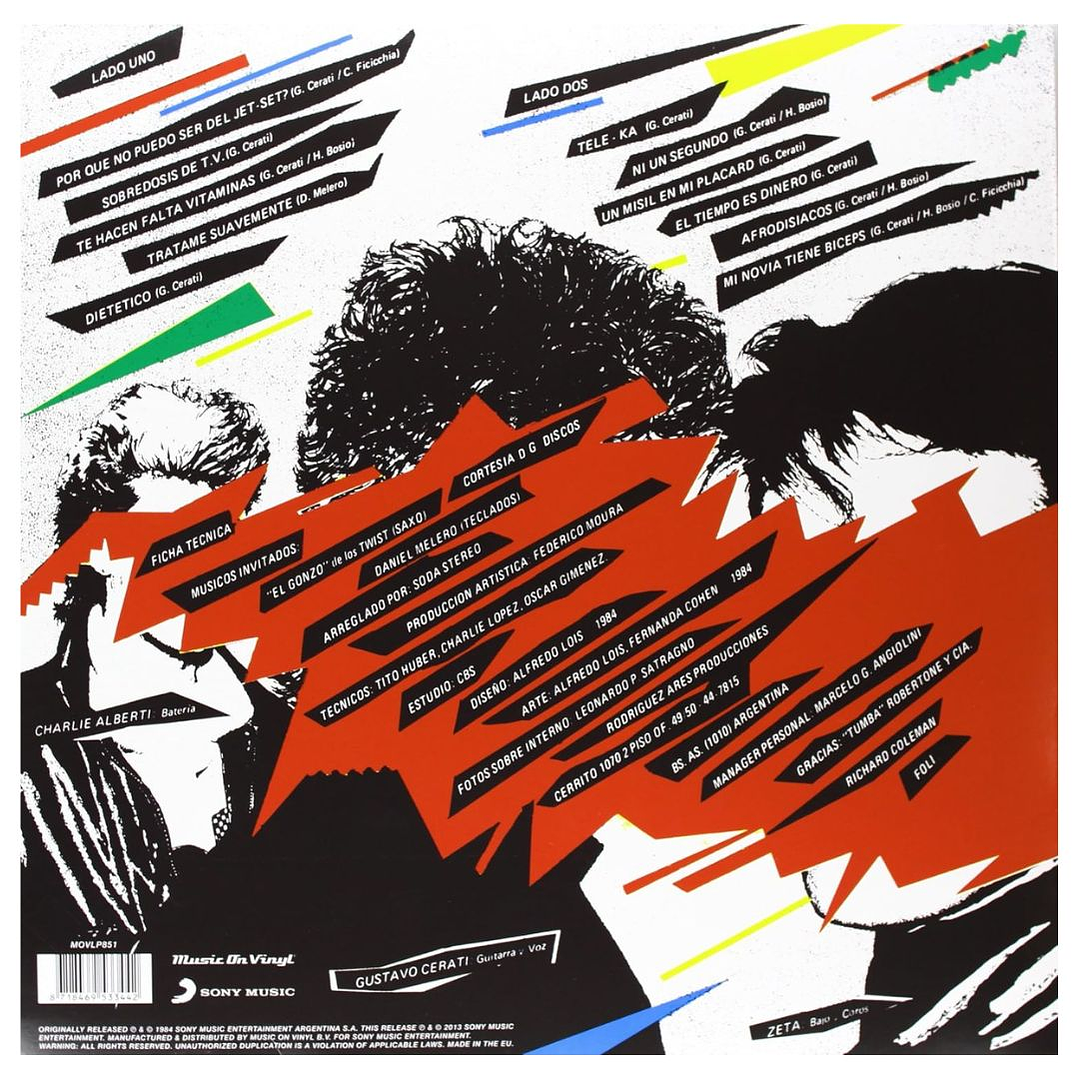 SODA STEREO - SODA STEREO (MADE IN EU) / VINILO 3