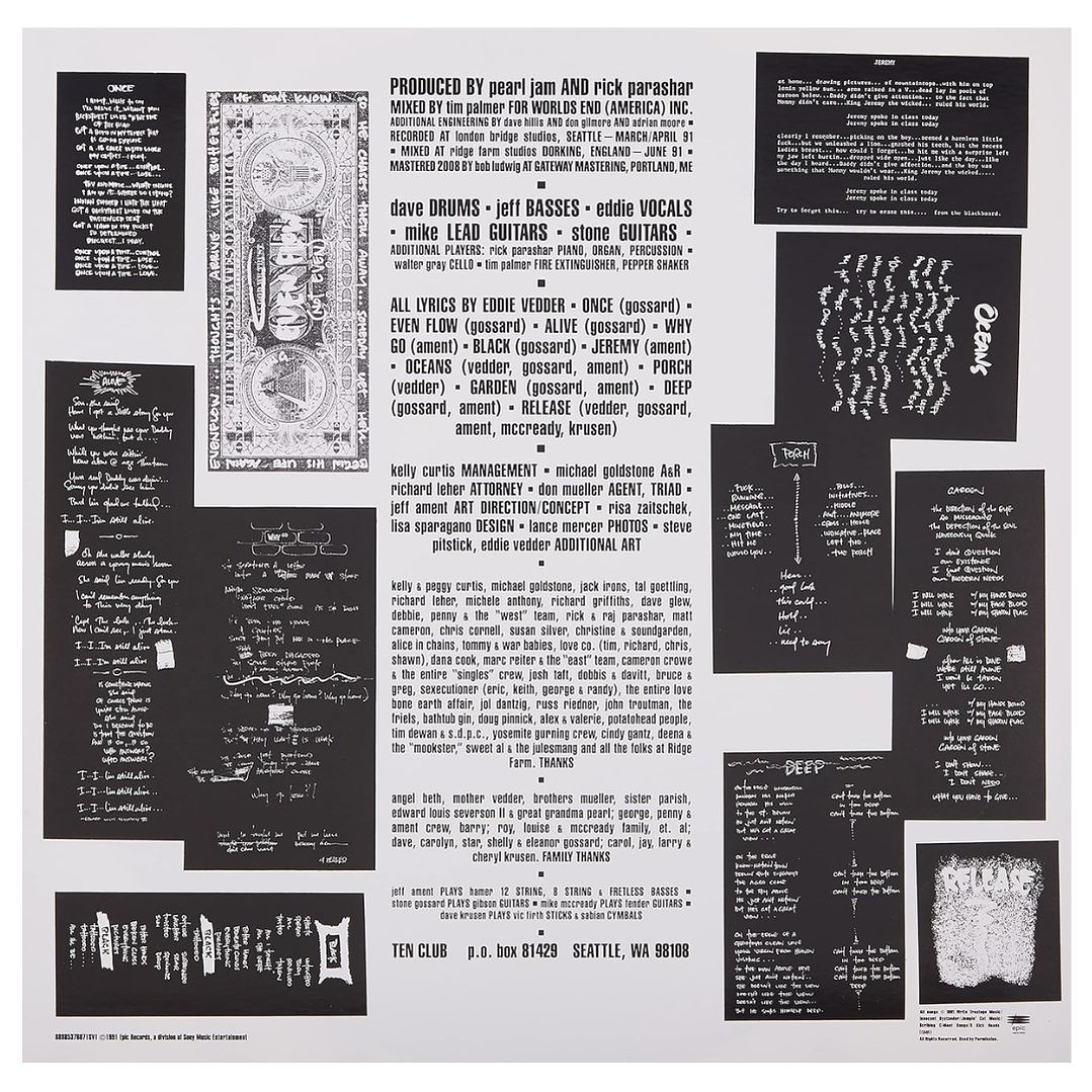 PEARL JAM - TEN / VINILO 5