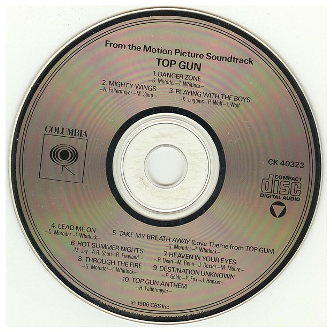 TOP GUN  - O.S.T (USA 1986) / CD USADO 3