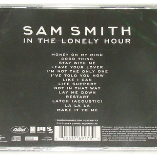SAM SMITH - IN THE LONELY HOUR / CD USADO
