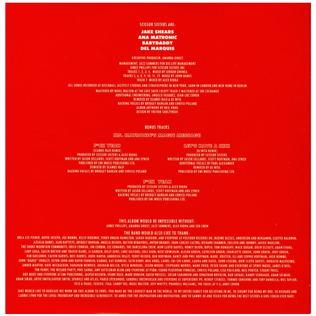 SCISSOR SISTERS - MAGIC HOUR (CD+DVD DIGIPACK) / CD USADO 6