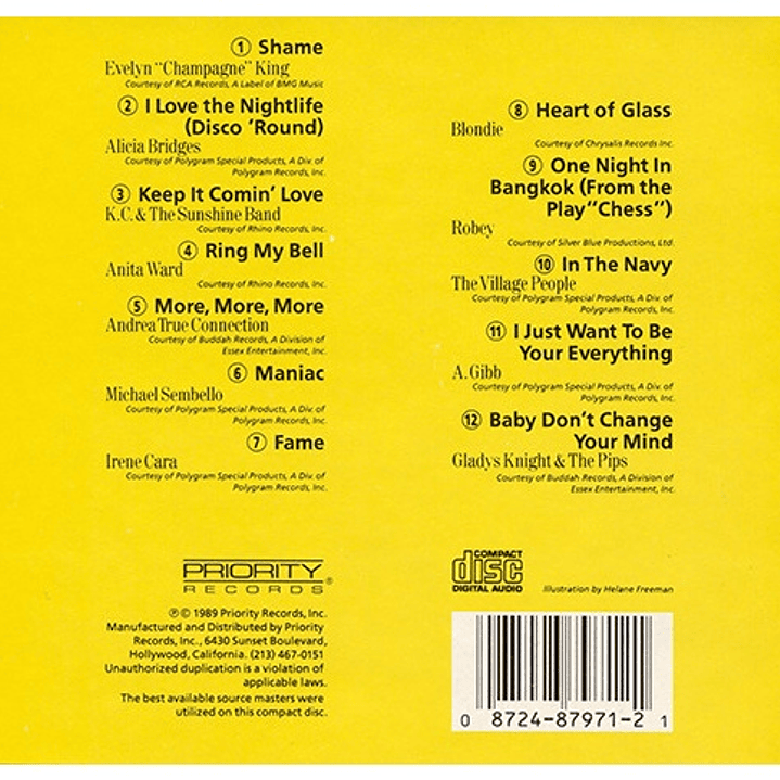 MEGA HITS DANCE CLASSICS - VOLUME 1 / CD USADO 2