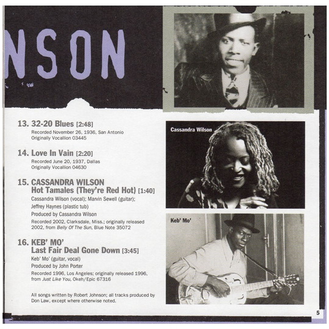 ROBERT JOHNSON - MARTIN SCORSESE PRESENTS THE BLUES / CD USADO 8