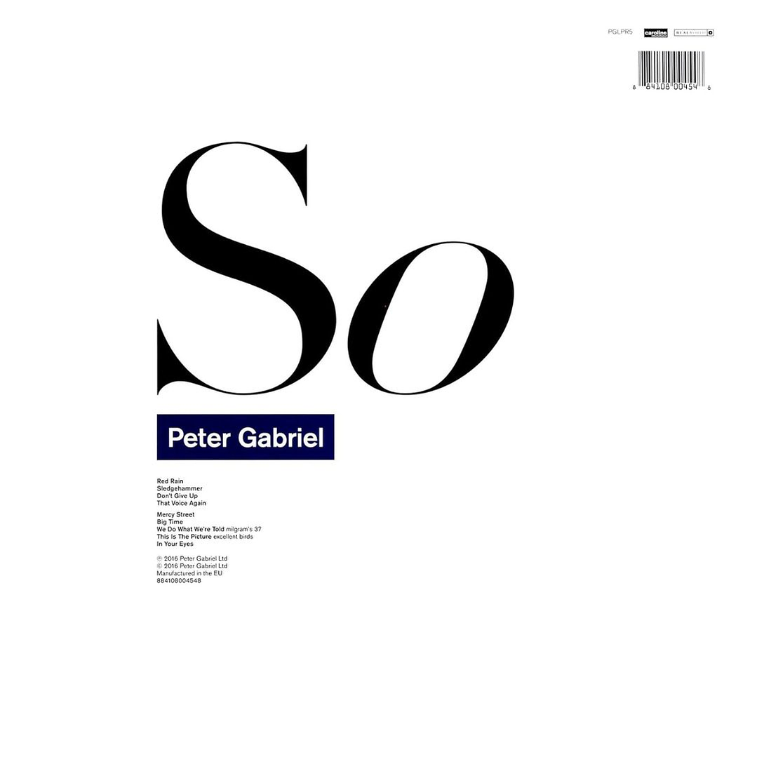 PETER GABRIEL - SO / VINILO 2
