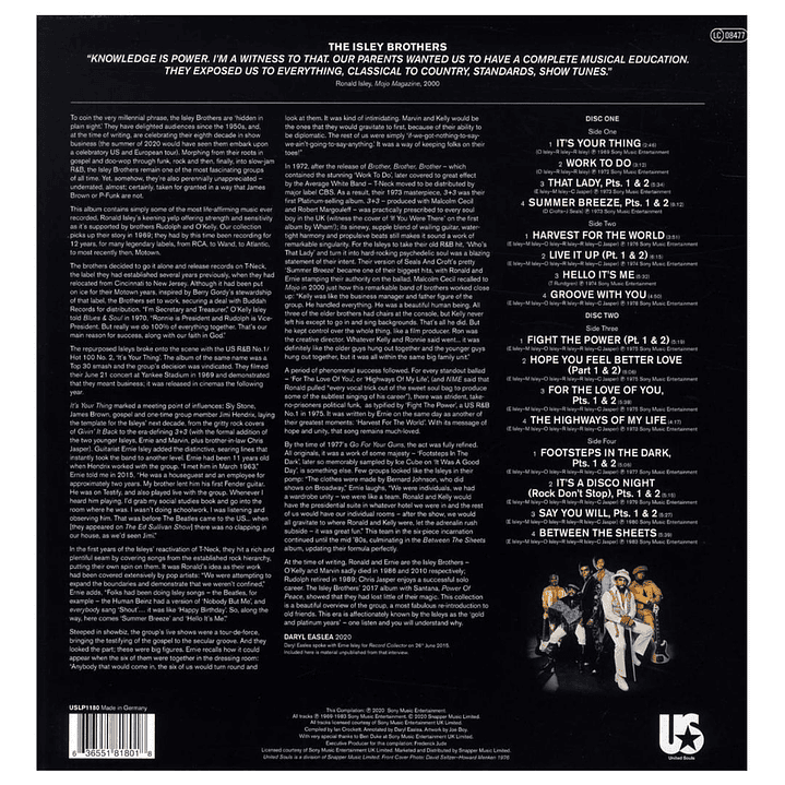 THE ISLEY BROTHERS - AT THEIR VERY BEST (2LP) / VINILO 2