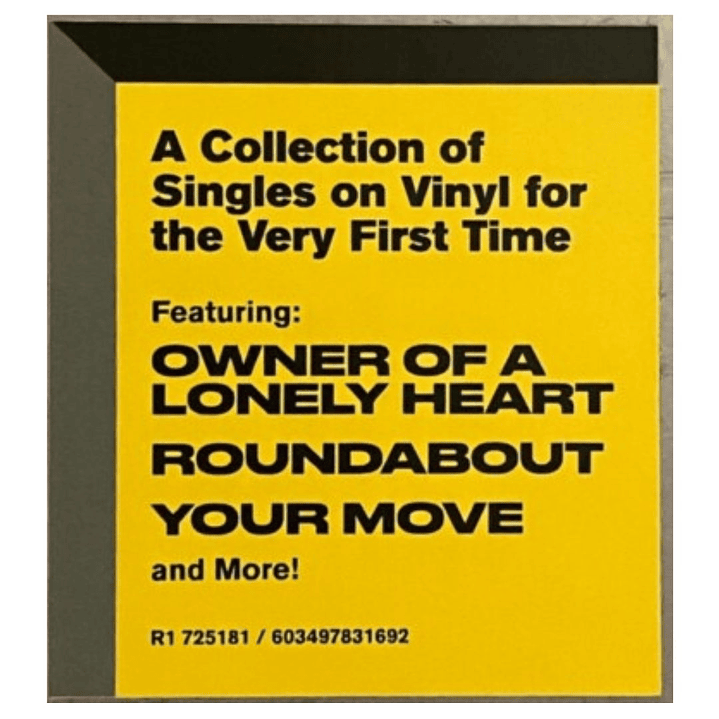 YES - YES SINGLES / VINILO 4