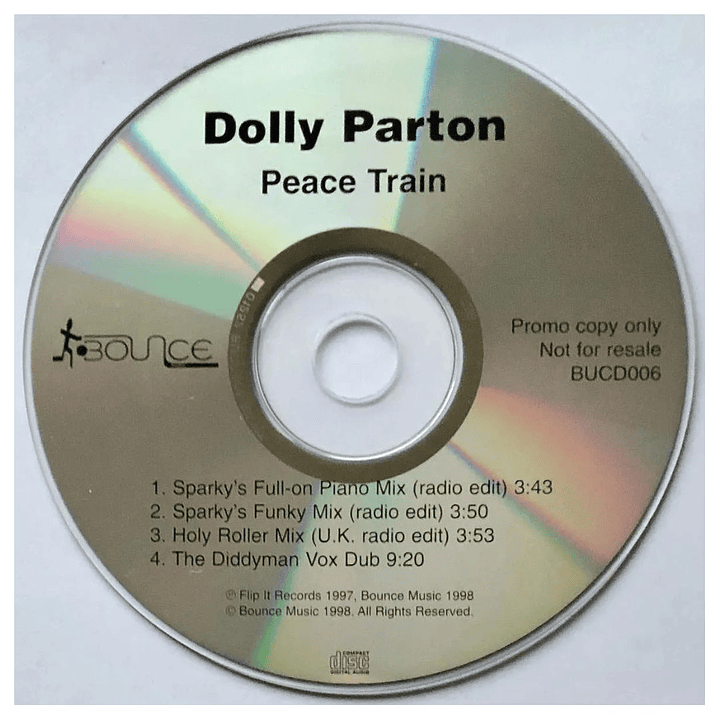 DOLLY PARTON - PEACE TRAIN  / CD SINGLE USADO 3