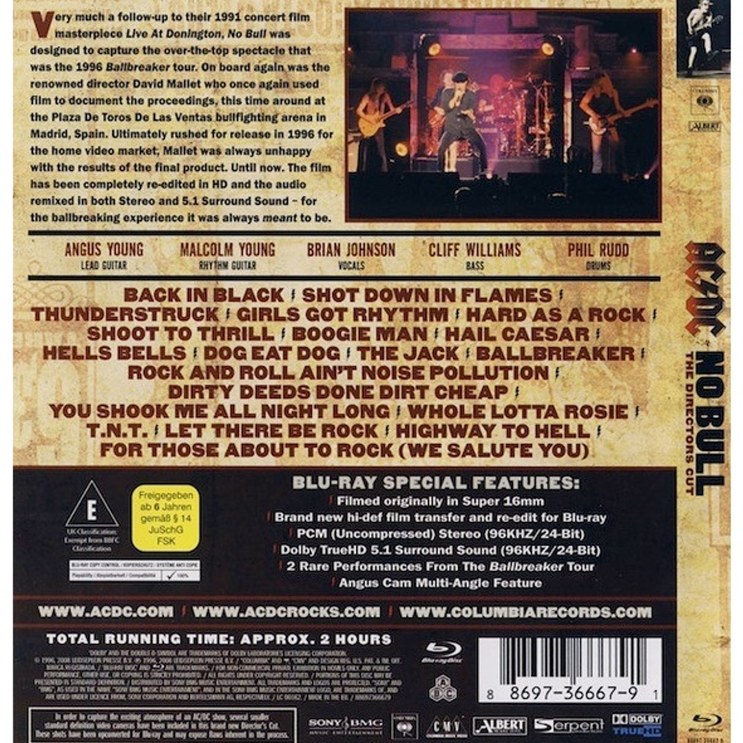 AC/DC - NO BULL (DIRECTOR'S CUT) / BLU-RAY USADO 2