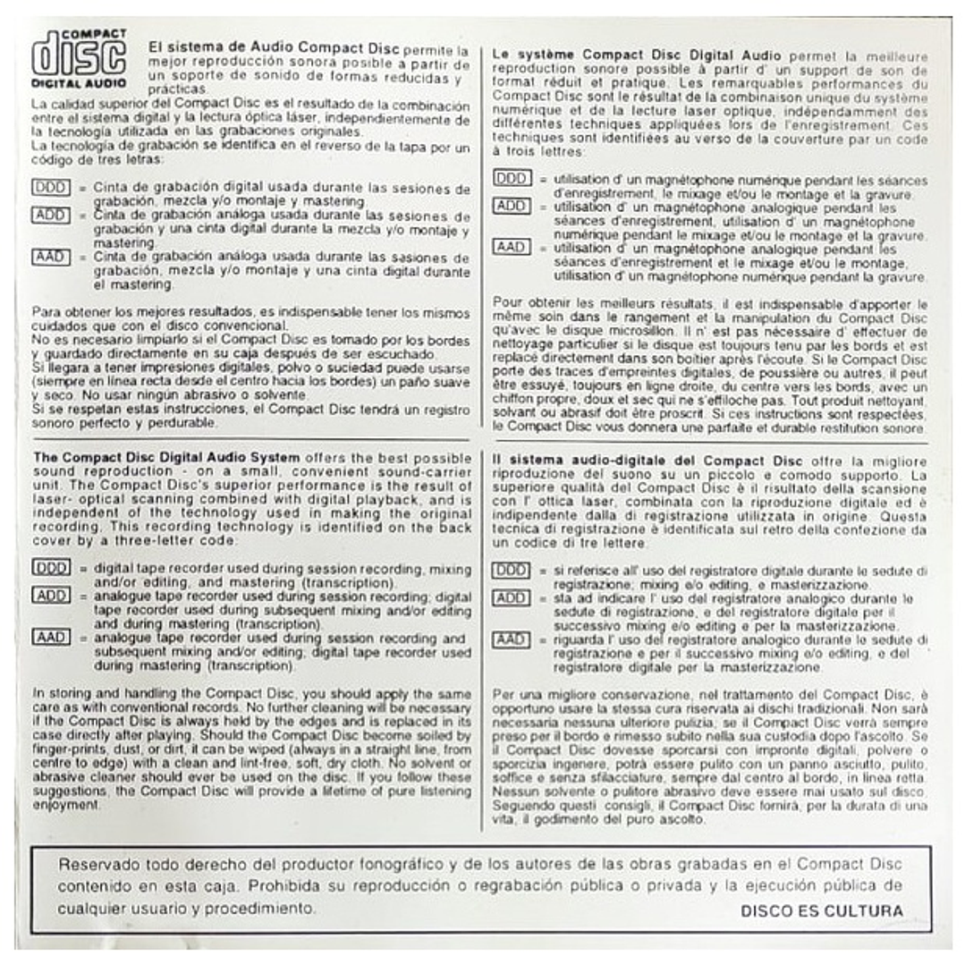 U2  - WAR  / CD USADO 5