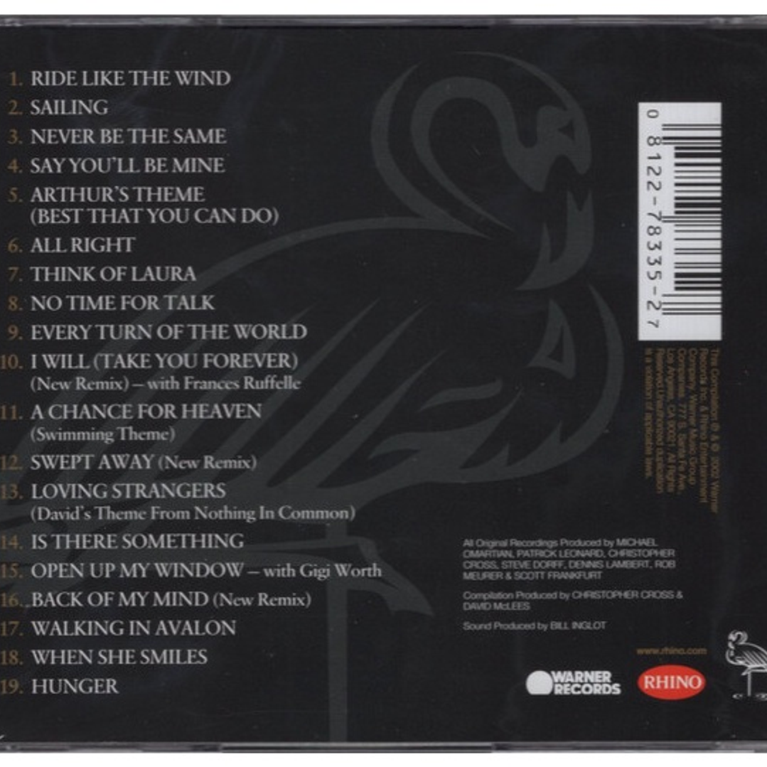 CHRISTOPHER CROSS  - THE VERY BEST OF (USA 2002)  / CD USADO 2