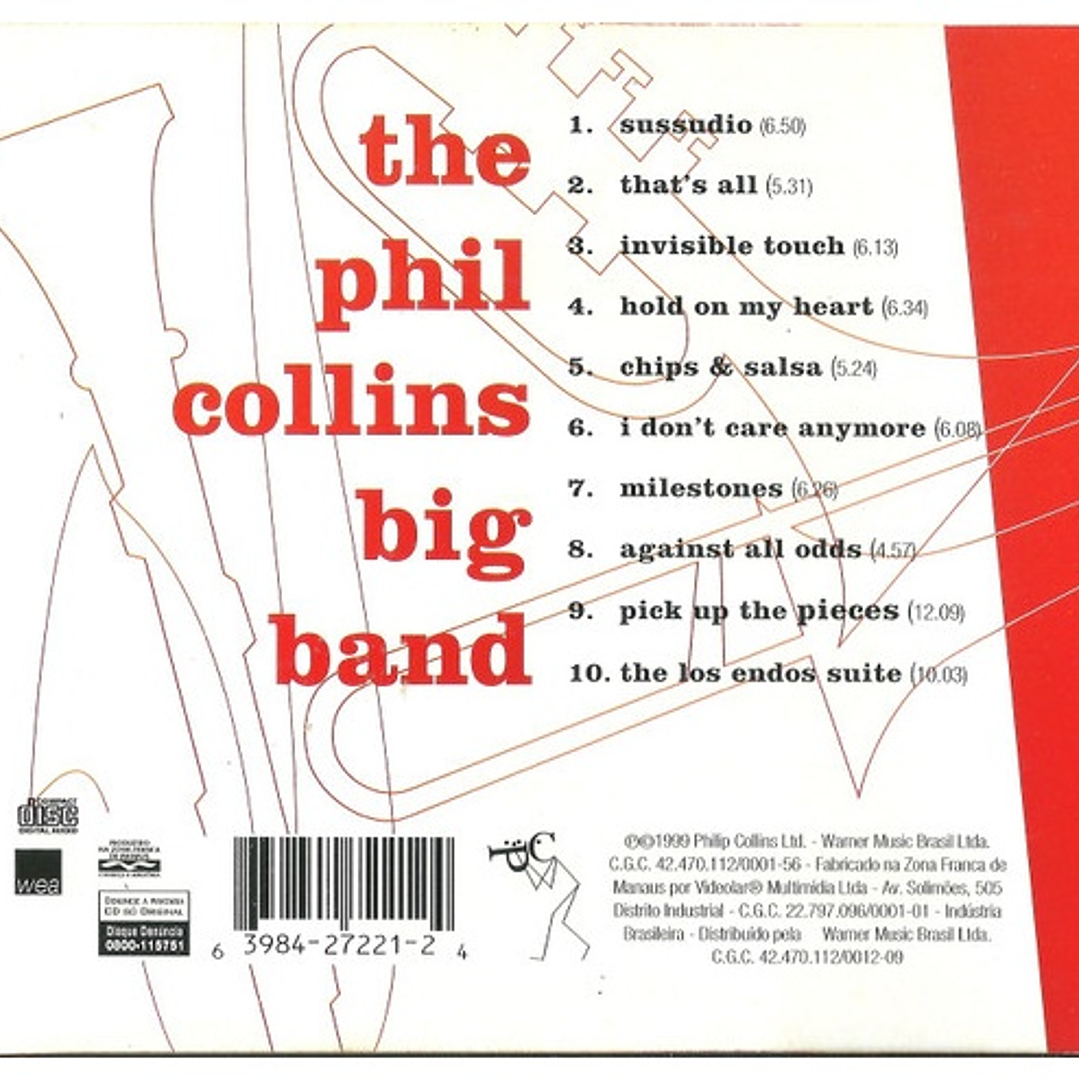 PHIL COLLINS BIG BAND  - A HOT NIGHT IN PARIS  / CD USADO 2
