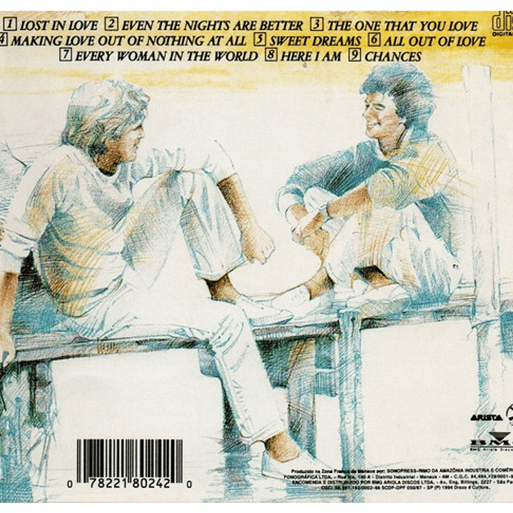 AIR SUPPLY  - GREATEST HITS (USA 1984) / CD USADO 4