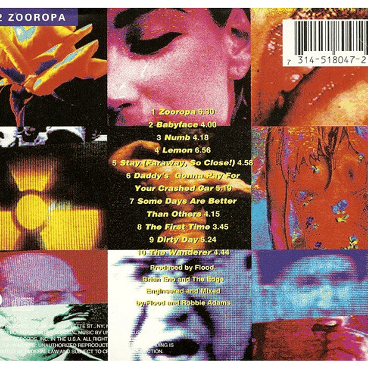 U2  - ZOOROPA (GERMANY 1993) / CD USADO 2