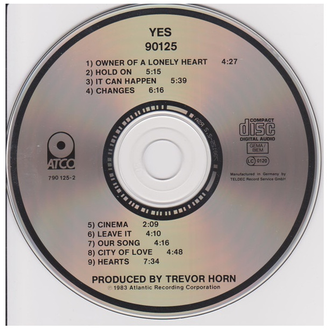 YES  - 90125 (GERMANY 1983) / CD USADO 3