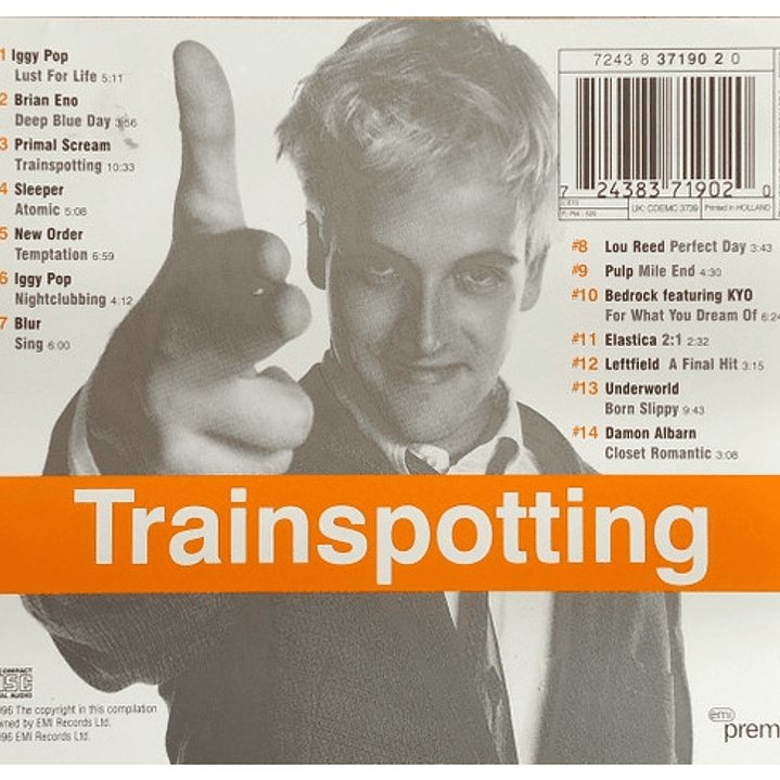 TRAINSPOTTING  - SOUNDTRACK (HOLLAND 1996) / CD USADO 2