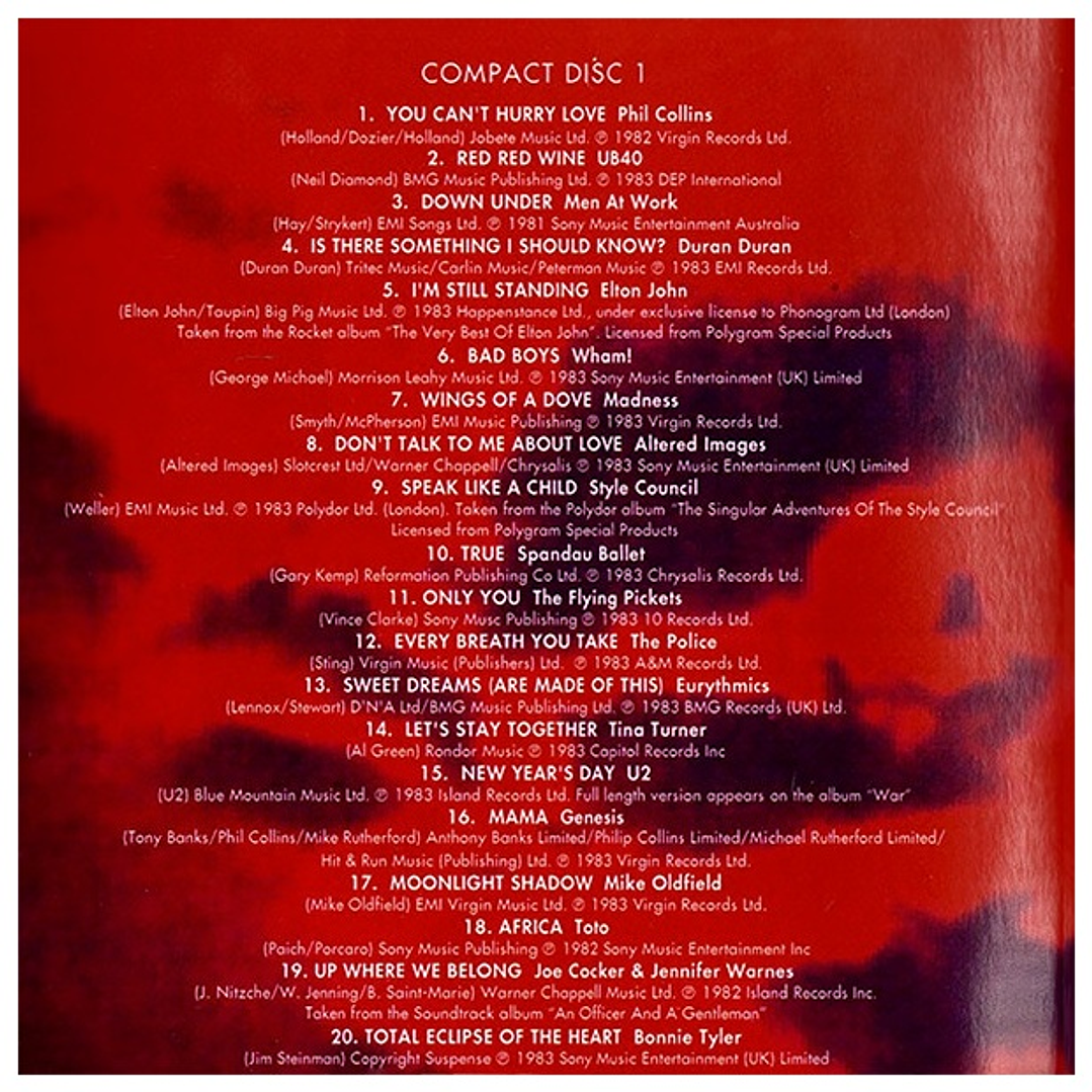 NOW THAT'S WHAT I CALL MUSIC 1983 (2CD)  - VARIOUS (2CD) (CAJA GRUESA) / CD USADO 3