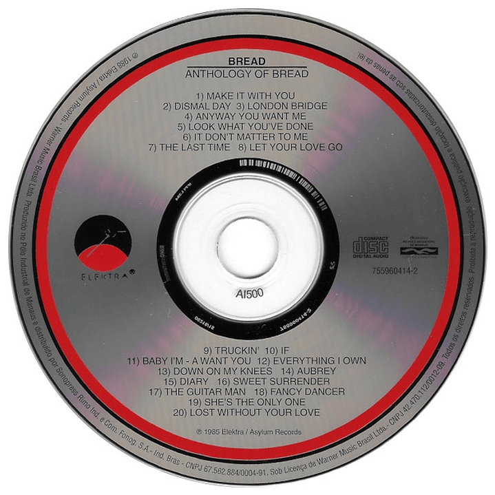 BREAD  - ANTHOLOGY OF BREAD (USA 1985) / CD USADO 5