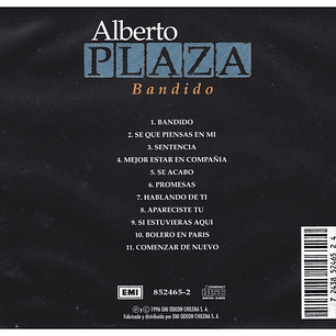 ALBERTO PLAZA - BANDIDO / CD USADO
