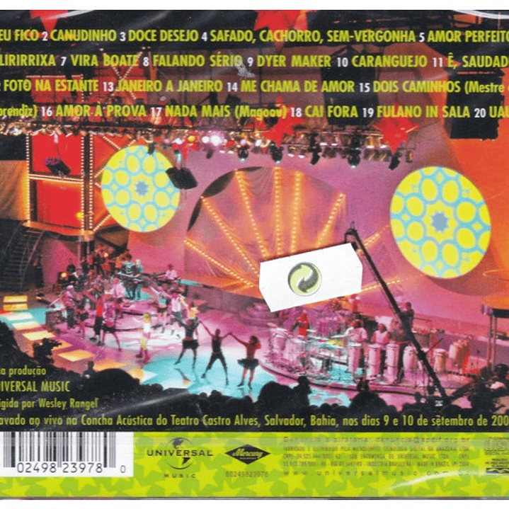 BABADO NOVO  - UAU! AO VIVO EM SALVADOR  / CD USADO 2