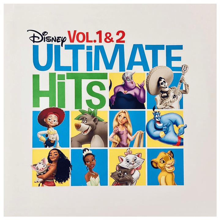 DISNEY ULTIMATE HITS VOL. 1 & VOL. 2 - VARIOUS ARTISTS (2LP) (GREEN & BLUE VINYL) / VINILO 1