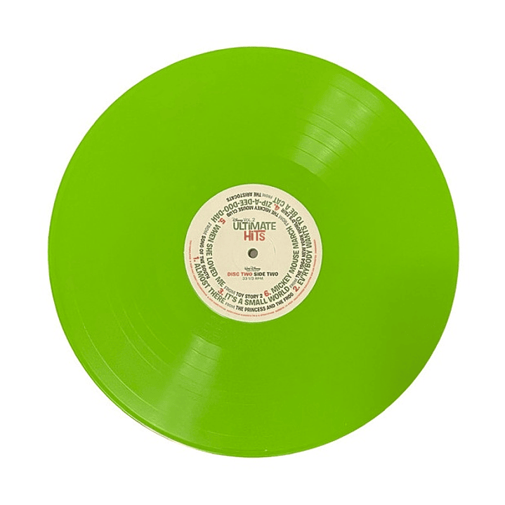 DISNEY ULTIMATE HITS VOL. 1 & VOL. 2 - VARIOUS ARTISTS (2LP) (GREEN & BLUE VINYL) / VINILO 8