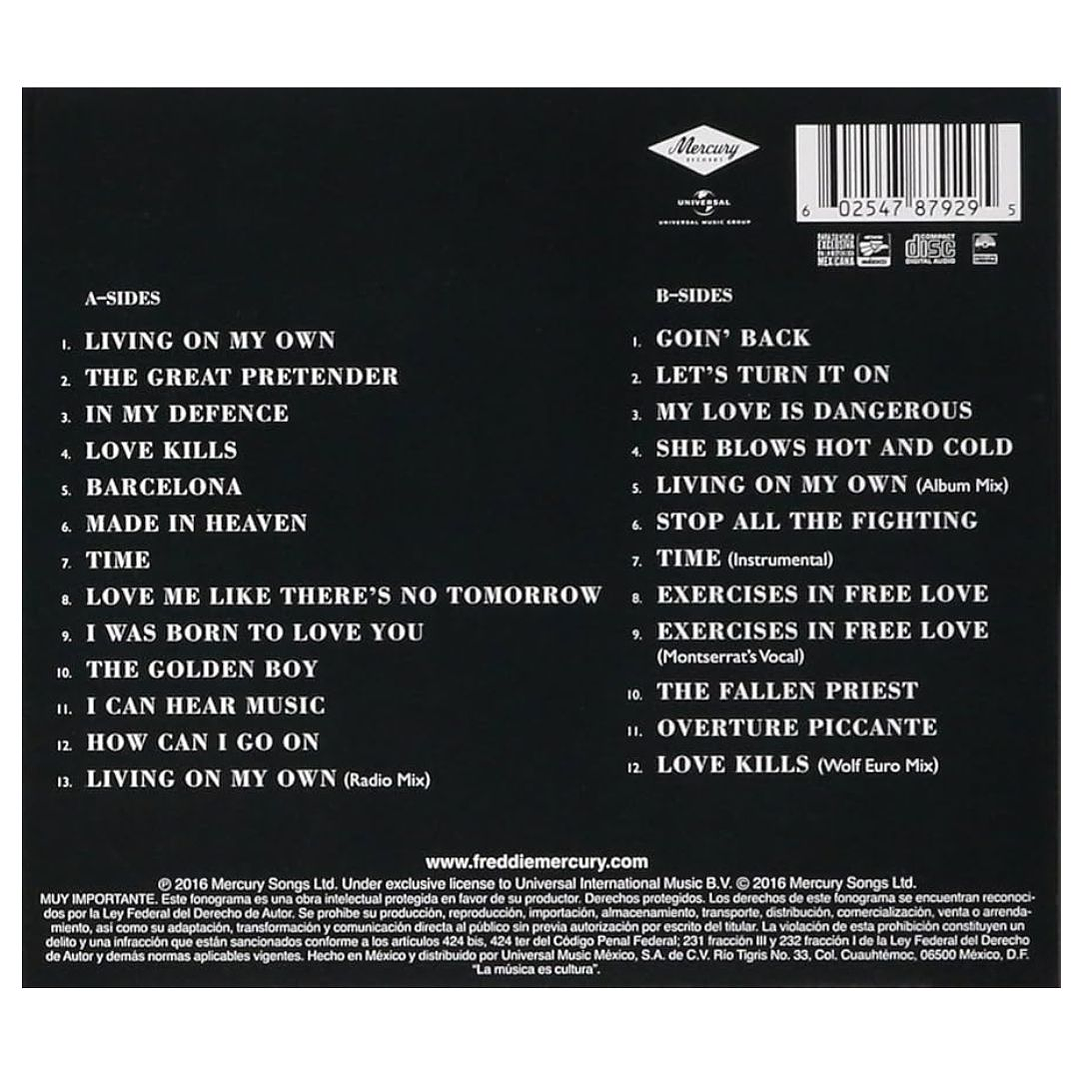 FREDDIE MERCURY - MESSENGER OF THE GODS: THE SINGLES (2CD) / CD 2