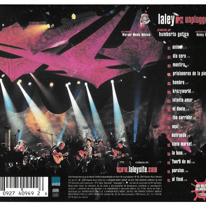 LA LEY - UNPLUGGED / CD 4