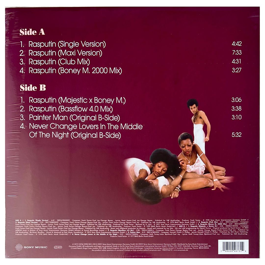 BONEY M. - RASPUTIN (COLOURED VINYL) / 12