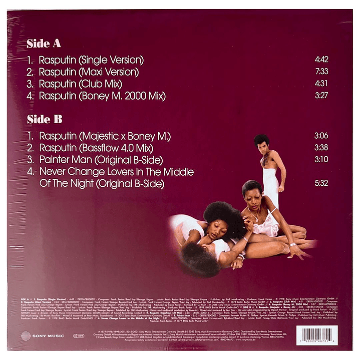 BONEY M. - RASPUTIN (COLOURED VINYL) / 12