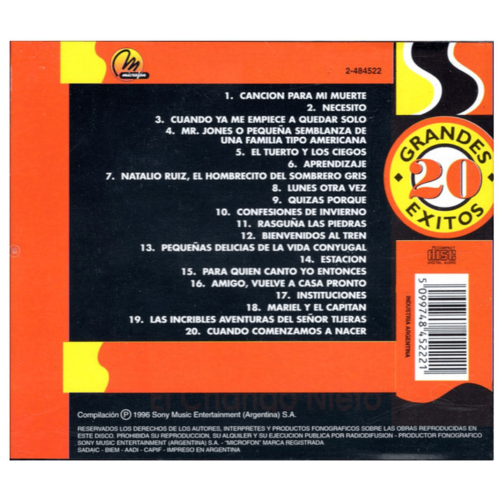 SUI GENERIS - 20 GRANDES EXITOS / CD USADO 2