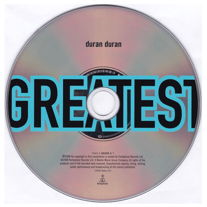 DURAN DURAN - GREATEST (CD EPOCA 1998) / CD USADO 3