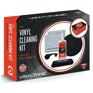 KIT LIMPIEZA DE VINILOS EN CAJA DE LATA (VINYLTONIC) 