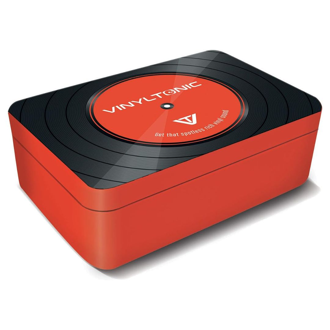 KIT LIMPIEZA DE VINILOS EN CAJA DE LATA (VINYLTONIC)  3