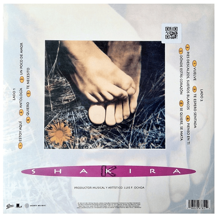 SHAKIRA - PIES DESCALZOS (30TH ANNIVERSARY YELLOW RED VINYL) / VINILO 3