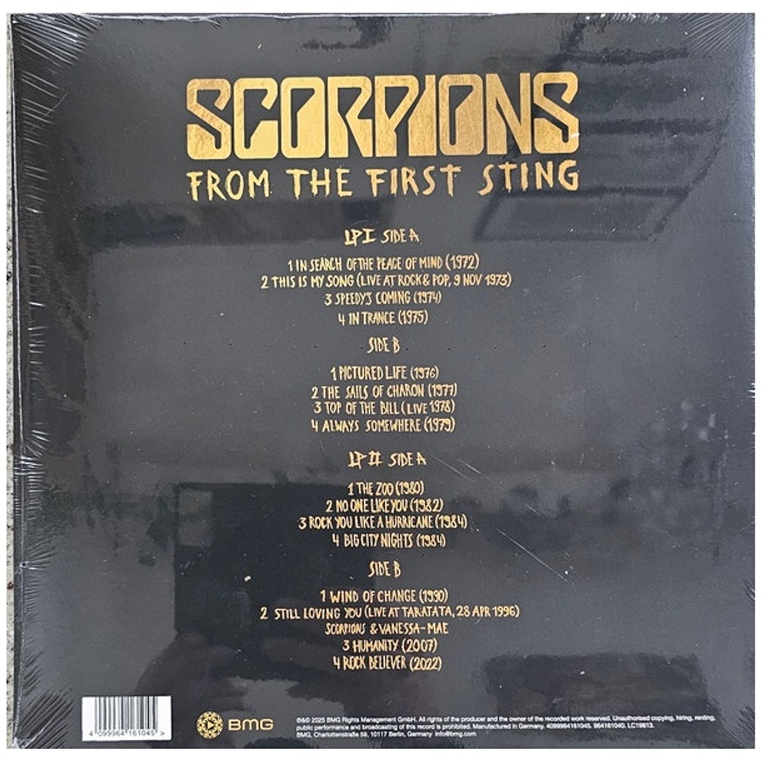 SCORPIONS - FROM THE FIRST STING: BIGGEST HITS (2LP) / VINILO 2