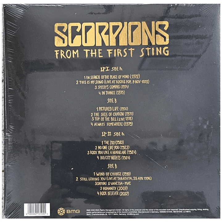 SCORPIONS - FROM THE FIRST STING: BIGGEST HITS (2LP) / VINILO 2