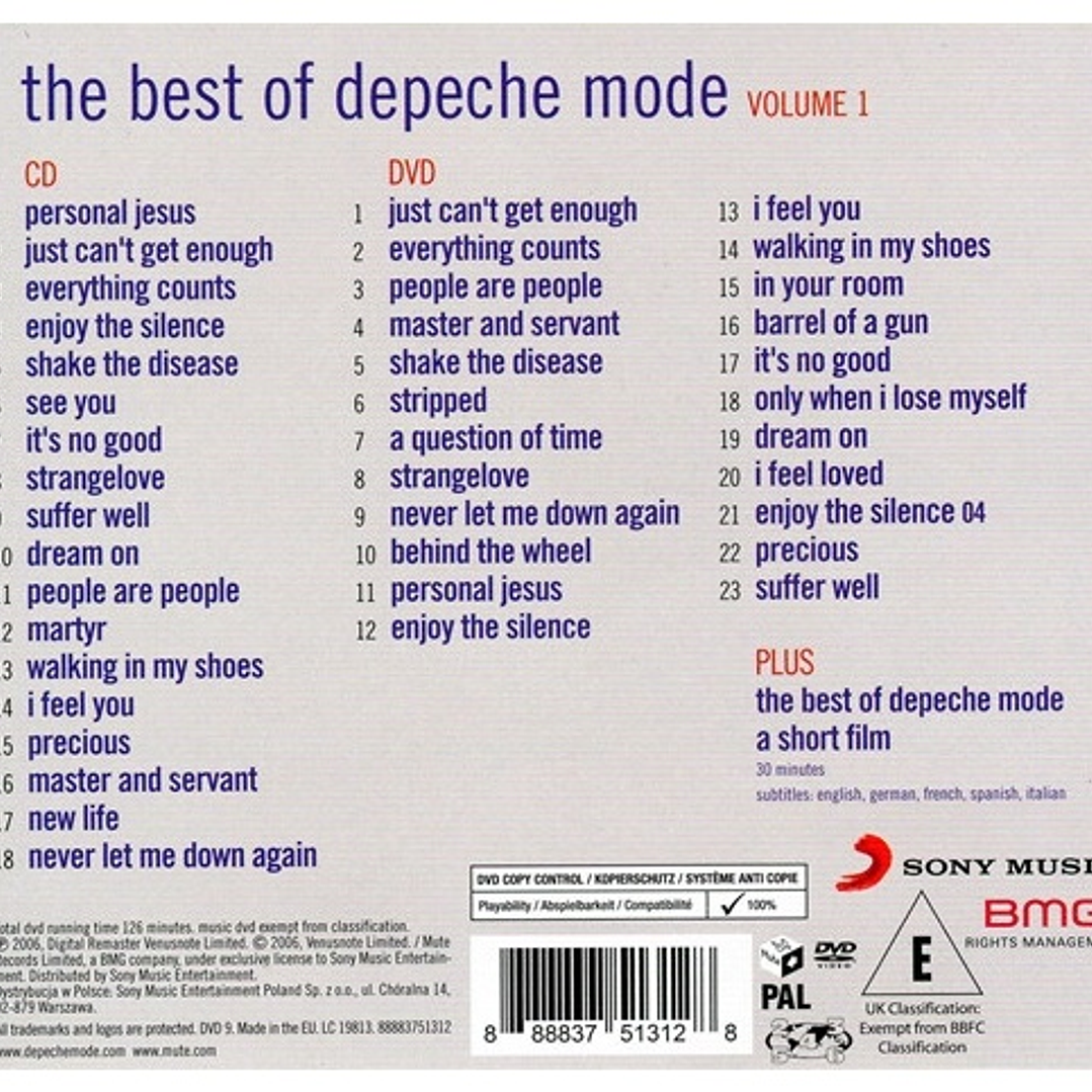 DEPECHE MODE - BEST OF DEPECHE MODE (CD+DVD) / CD 2