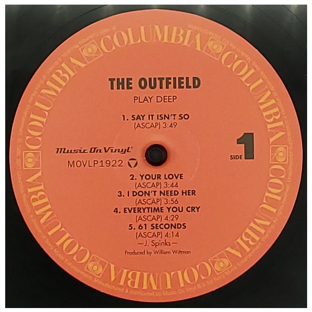 OUTFIELD - PLAY DEEP / VINILO 3
