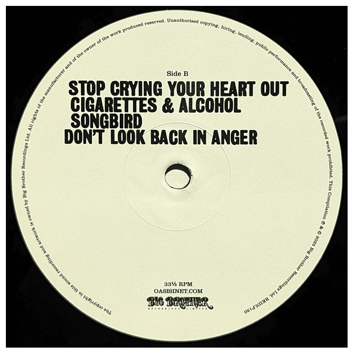 OASIS - TIME FLIES 1994-2009 (4LP) / VINILO 4